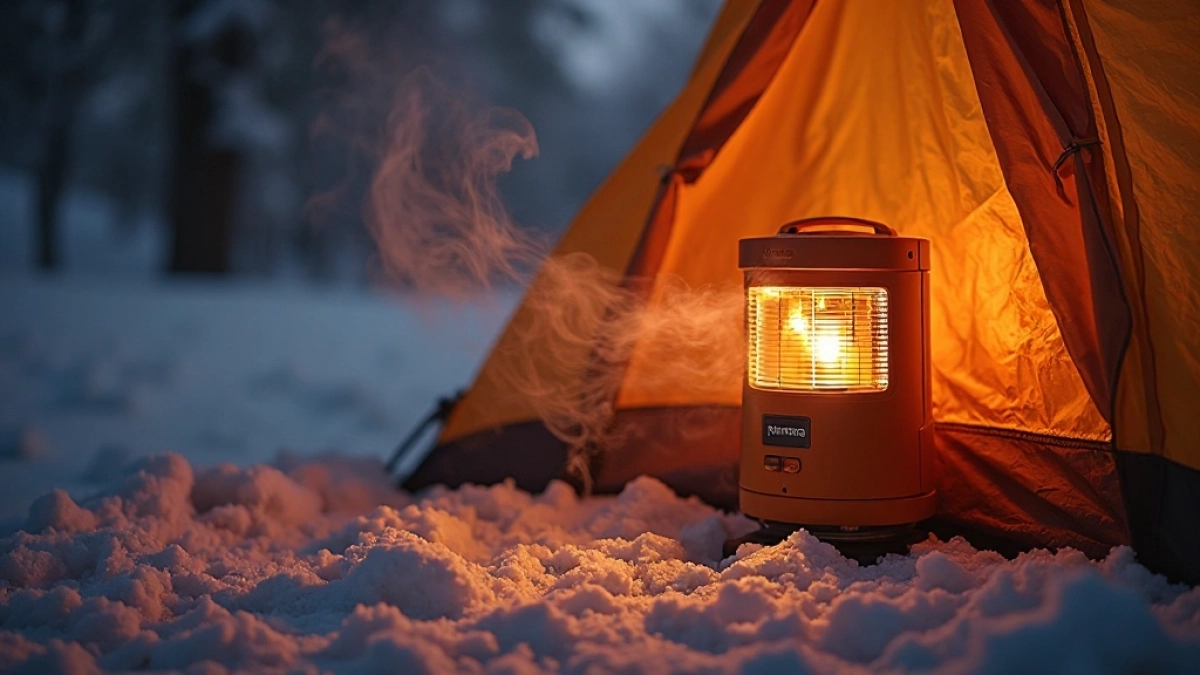 Bezpieczne ogrzewanie do namiotu