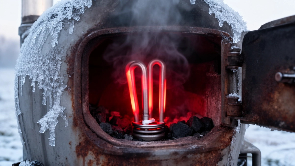 Grzałka elektryczna do pieca węglowego