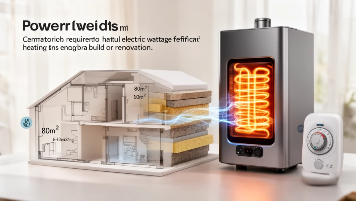 Jakiej mocy piec elektryczny do domu 80m2