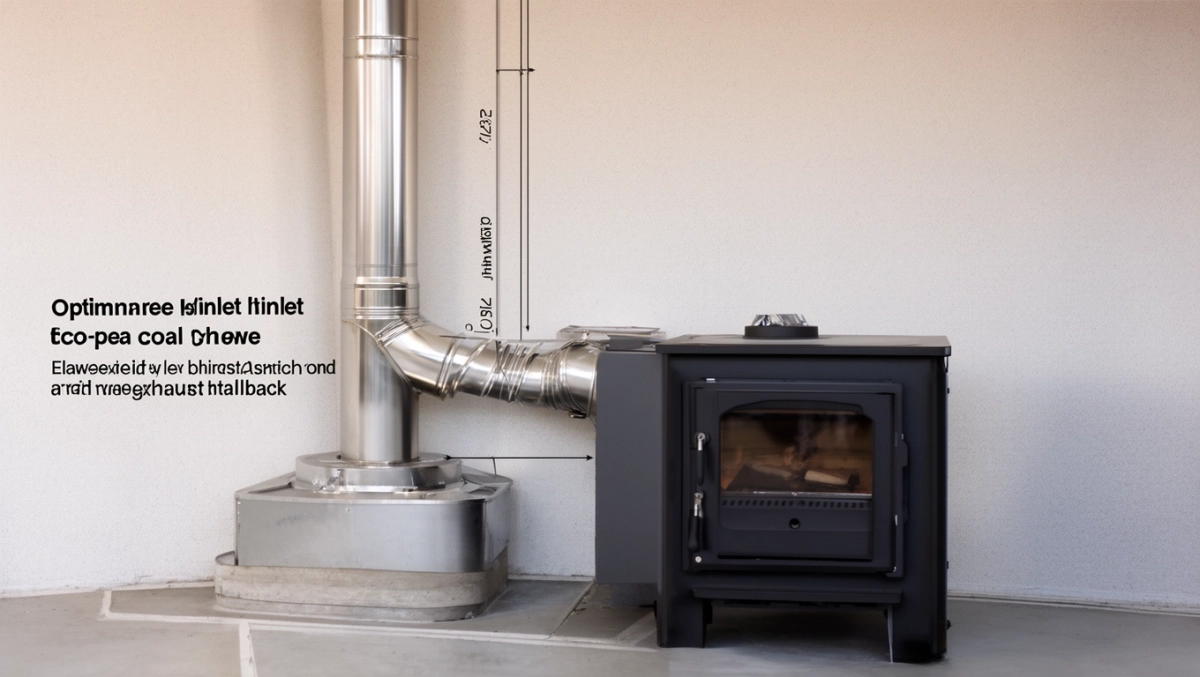Na jakiej wysokości wlot do komina z pieca na ekogroszek