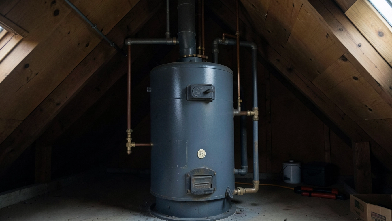 Naczynie wzbiorcze w podłączeniu pieca węglowego otwartym